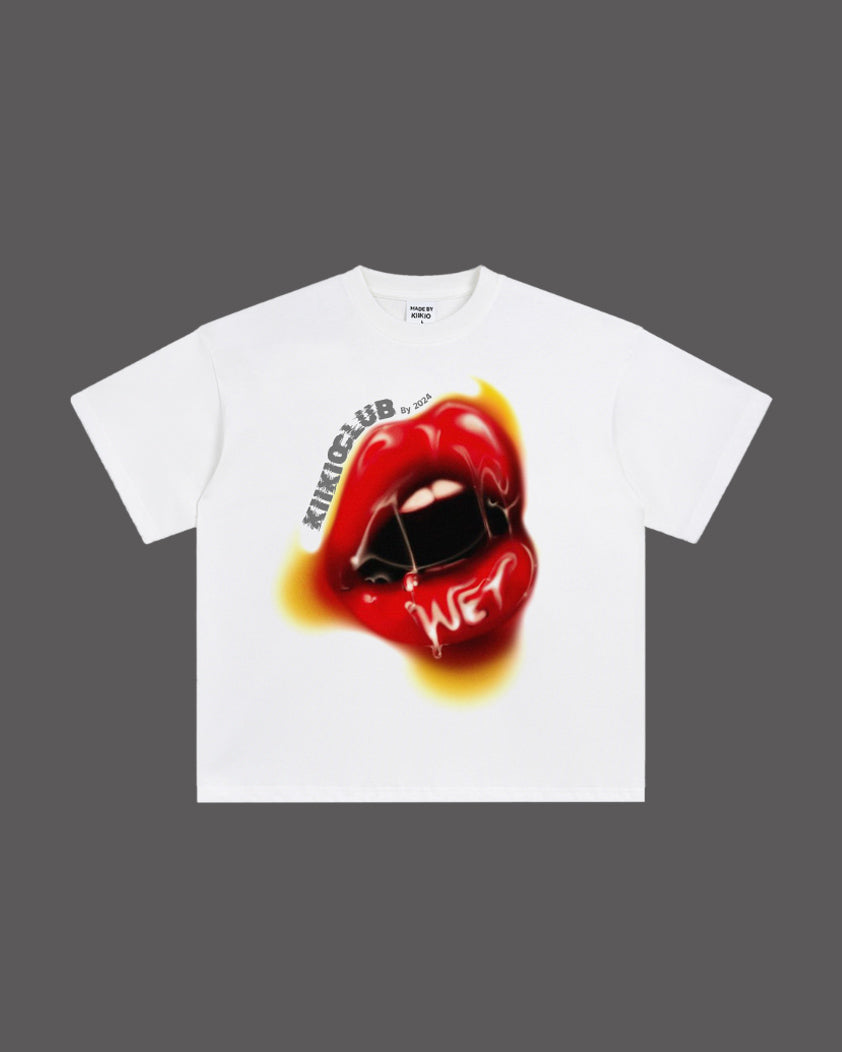 KIIKIOCLUB Red Lips Tee